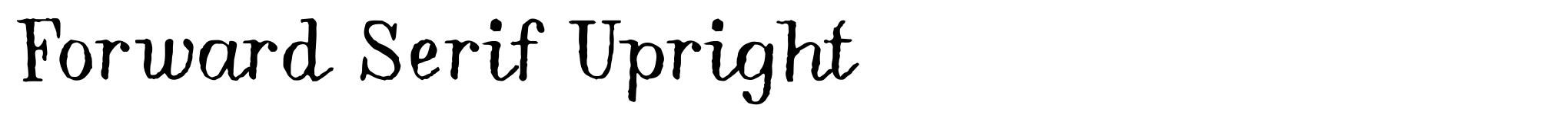 Forward Serif Upright image